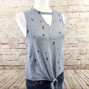 Modern Lux sleeveless celestial graphic tee